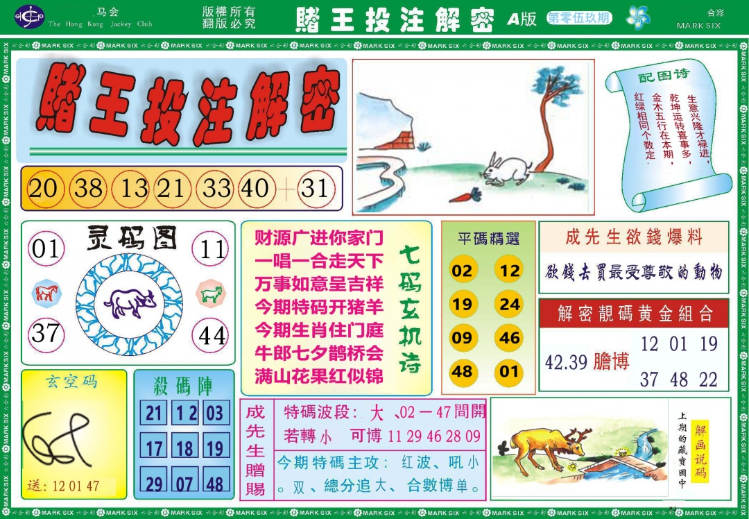 059期赌王投注解密[图]
