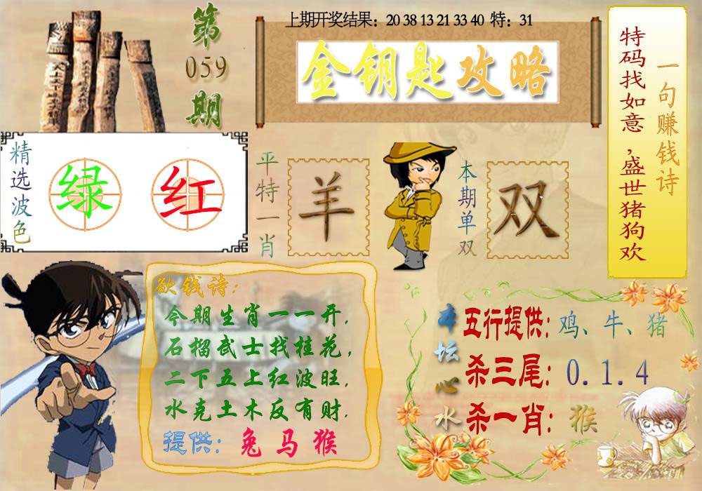 059期《金钥匙攻略》[图]