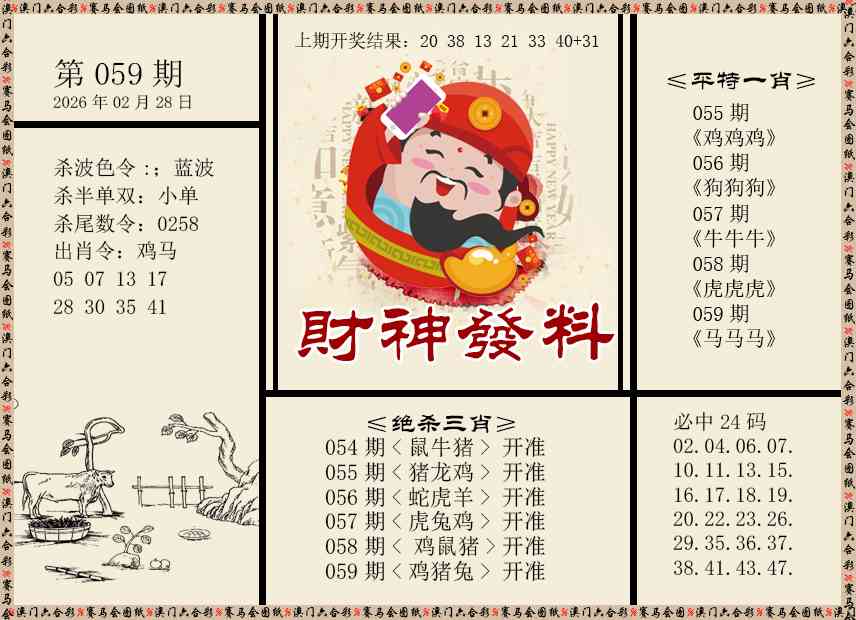 059期财神发料[图]