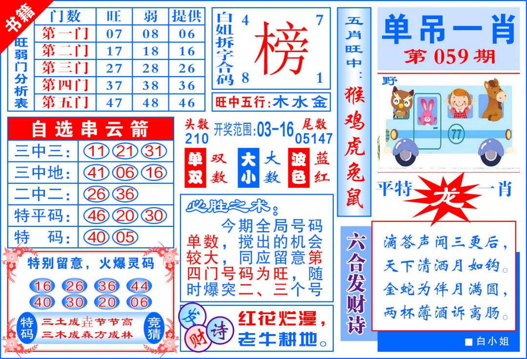 059期澳门单吊一肖[图]