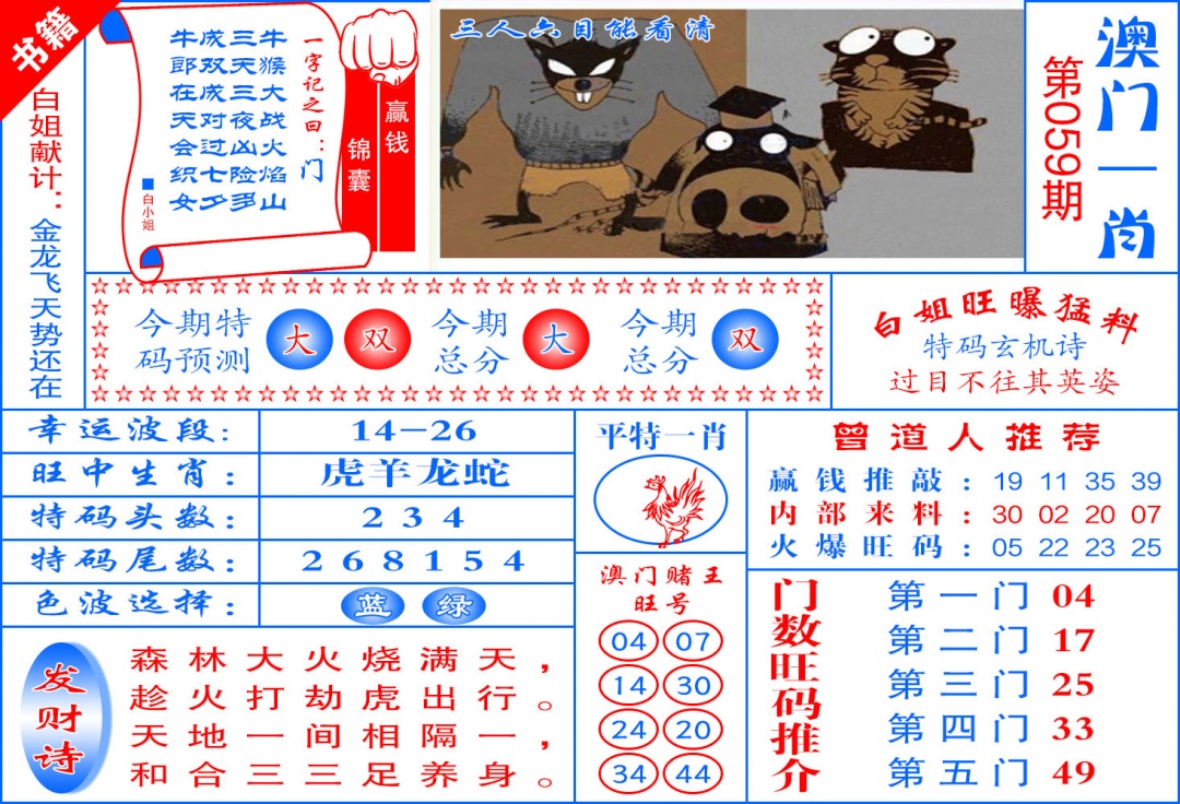 059期澳门东北虎[图]