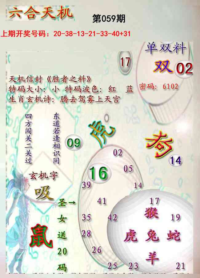 059期天机报[图]