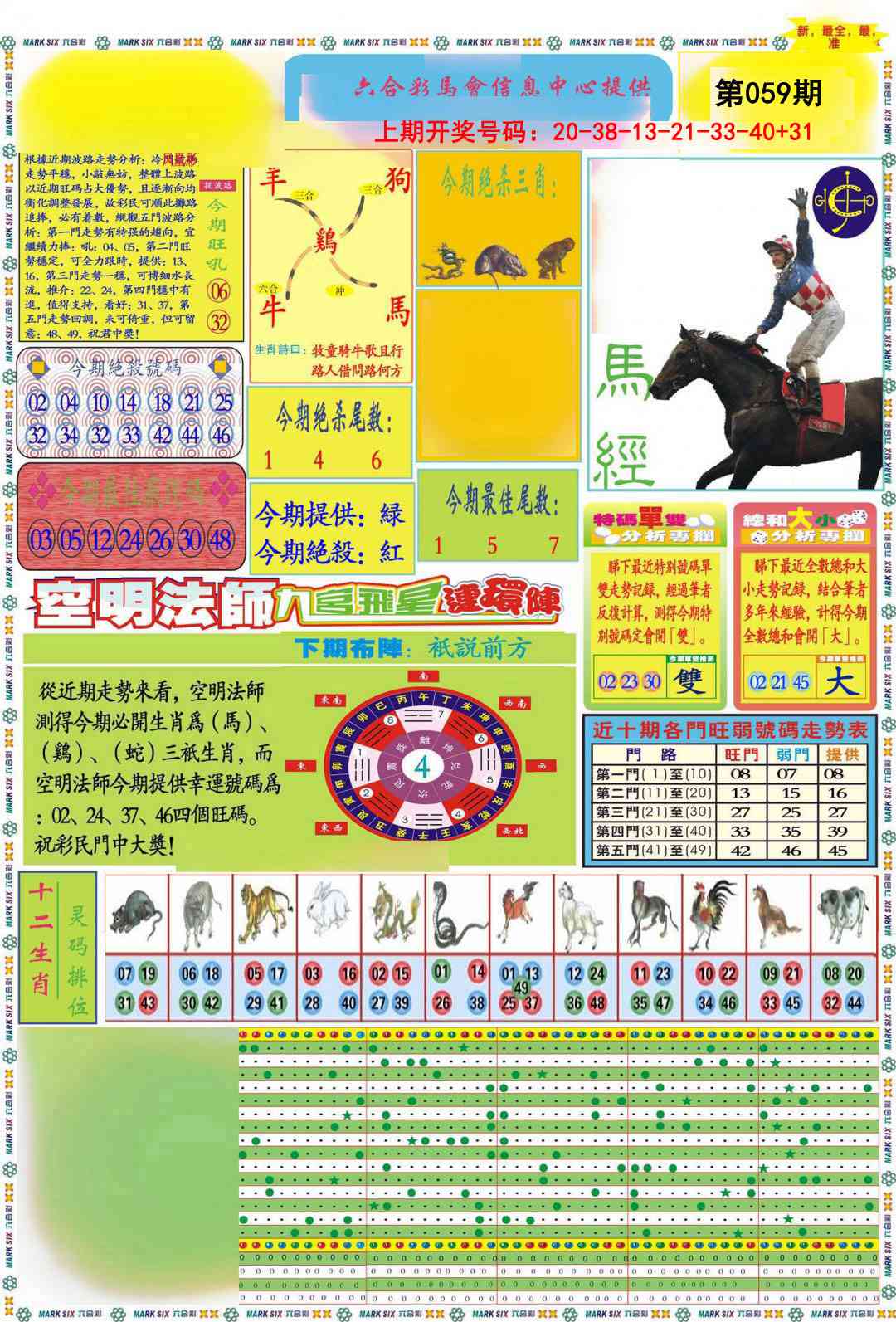 059期九龍马经A(推荐)[图]