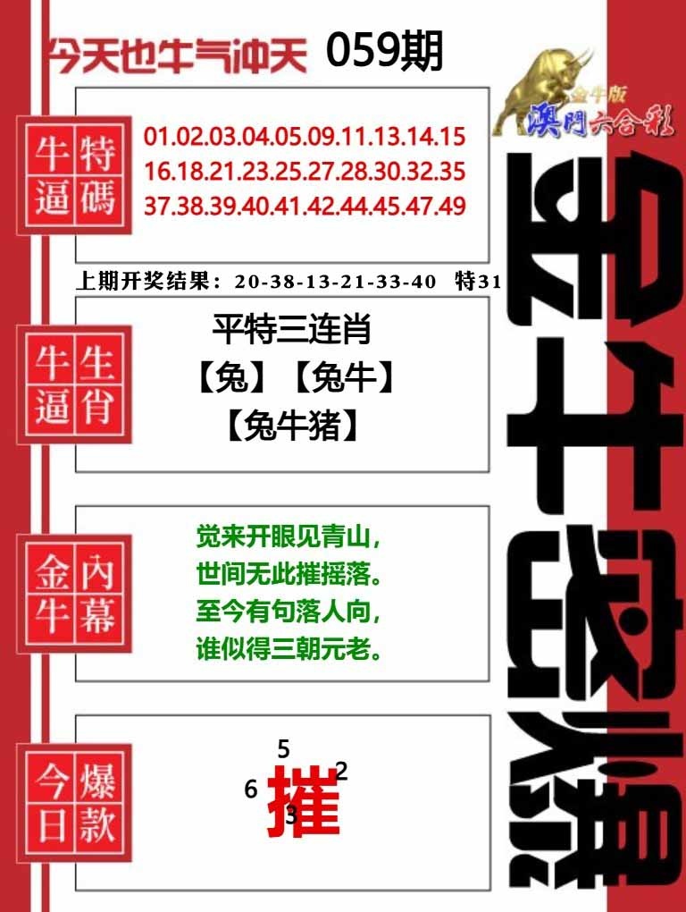 059期金牛密爆[图]